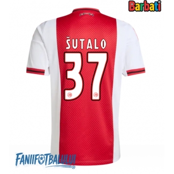 Ajax Josip Sutalo #37 Tricou Fotbal Replică 2025-26 Barbati Acasa